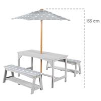 roba Kinder tuinset met parasol (Grijs) - thumbnail