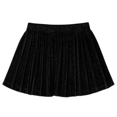 Kinderrokje geplooid 116 lurex zwart Kinderrokje geplooid 116 lurex zwart