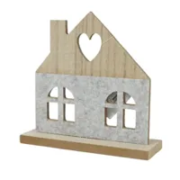 Decoratie huisje 14 cm | 24 stuks - thumbnail