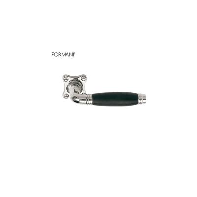 Formani TIMELESS 1934MRK37 deurkruk ongeveerd op rozet - glans nikkel/ebbenhout Formani TIMELESS 1934MRK37 deurkruk ongeveerd op rozet - glans nikkel/ebbenhout