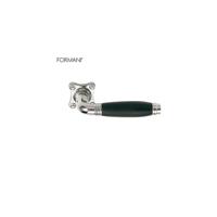 Formani TIMELESS 1934MRK37 deurkruk ongeveerd op rozet - glans nikkel/ebbenhout - thumbnail