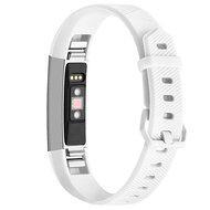 FitBit Alta HR siliconen bandje met gesp - Maat: Large- Wit - thumbnail