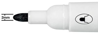 Nobo Glide whiteboardmarker, ronde punt, pak van 10 stuks, zwart