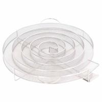 Rookgenerator koud rond 33,5 cm roestvrij staal - thumbnail