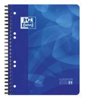 Projectboek Oxford School A5+ lijn 6-gaats 240 pagina&apos;s 80gr blauw - thumbnail