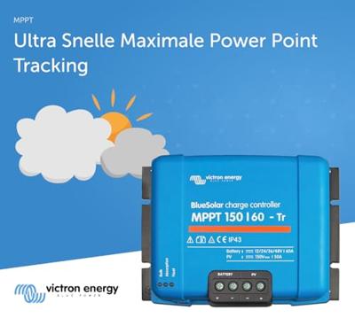 Victron Energy BlueSolar MPPT 150/60-tr 12V 24V 48V 60A Laadregelaar voor zonne-energie MPPT 12 V, 24 V, 48 V 60 A