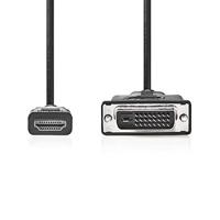 HDMI- DVI-Kabel | HDMI-Connector - DVI-D 24+1-Pins Male | 3,0 m | Zwart - thumbnail