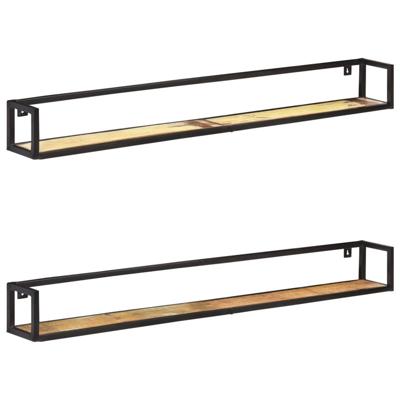 VidaXL Wandschappen 2 st 160 cm massief gerecycled hout