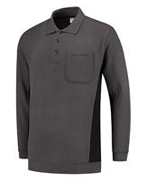 Tricorp polosweater Bi-Color - Workwear - 302001 - donkergrijs/zwart - maat L - thumbnail
