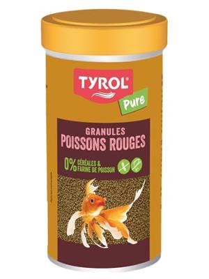 Mangime per pesci - TYROL - Pellet di insetti per pesci rossi - 250 ml - 4 insetti, senza coloranti, senza cereali