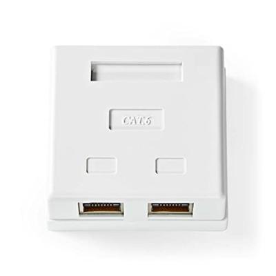 Nedis Netwerk Wanddoos | 2 poort(en) | STP CAT6 | Female | Wit | 1 stuks - CCGP89130WT CCGP89130WT Nedis Netwerk Wanddoos | 2 poort(en) | STP CAT6 | Female | Wit | 1 stuks - CCGP89130WT CCGP89130WT