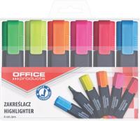 OFFICE products markeerstift, 1-5 mm, geassorteerde kleuren, etui van 6 stuks - thumbnail