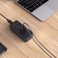 ORICO DCV-4U 4 poorten 5V / 2.4A Desktop USB oplader voor Smartphones Tablets Power banken EU stekker(zwart) - thumbnail