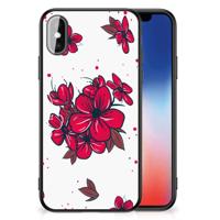 iPhone X | Xs Bloemen Hoesje Blossom Red - thumbnail