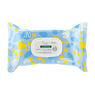 Klorane Lingettes Nettoyantes Douces au Calendula BIO 70x