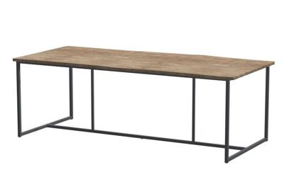 Quatro Tafelframe Antracite met Robusto Tafelblad Teak 220 x 95 cm 4SO - 4so Quatro Tafelframe Antracite met Robusto Tafelblad Teak 220 x 95 cm 4SO - 4so