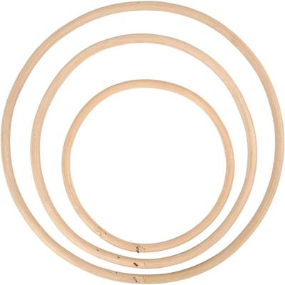 Creativ Company Bamboe ring, d 15,3+20,3+25,5 cm, 3 stuk/ 1 set