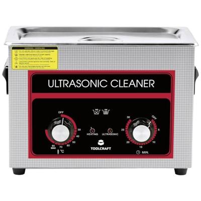TOOLCRAFT USC-450 Ultrasoonreiniger Sieraden, Werkplaats, Kantoorartikelen 380 W 4.5 l Met verwarming, Met reinigingskorf