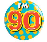 Paperdreams Button klein - abraham verkeersbord - thumbnail