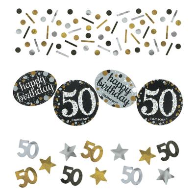 Tafelconfetti 50 Jaar Sparkling Goud (34gr)