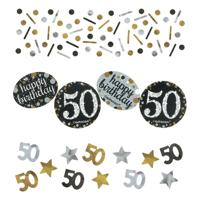 Tafelconfetti 50 Jaar Sparkling Goud (34gr) - thumbnail