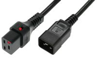 ACT AK5044 Netsnoer C19 IEC Lock | C20 | Zwart | 1 meter - thumbnail