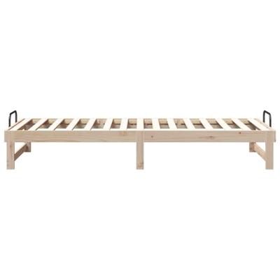 Bedframe met Draaghandvatten Bruin 90 x 210 cm Bedframe met Draaghandvatten Bruin 90 x 210 cm