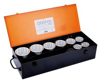 Bahco Doppenset 1" | T-greep | twaalfkant | inch-maten - 11-delig - metalen koffer - 9540DZ