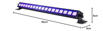 BeamZ LCB48 UV LED Bar met DMX 18x 3W