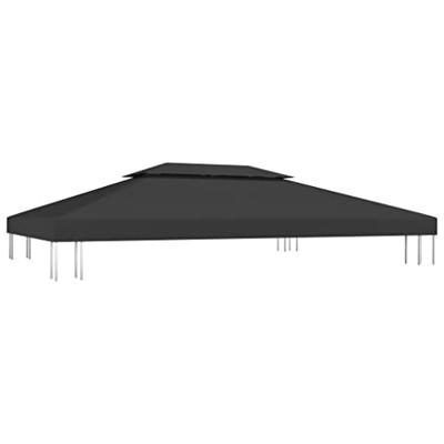 VidaXL Prieeldak 2-laags 310 g/m² 4x3 m zwart VidaXL Prieeldak 2-laags 310 g/m² 4x3 m zwart