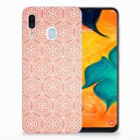 Samsung Galaxy A30 | TPU bumper | Pattern Orange - thumbnail