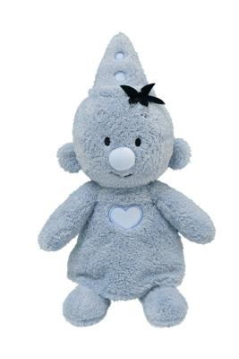 Bumba knuffel fluffy pluche - blauw, 35cm
