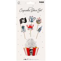 Pirate Party Cupcake Decoratie (6 sets) - thumbnail