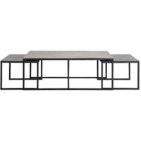 Light & Living Bijzettafel 'Kumalu' Set van 3 stuks max, brons antiek - thumbnail