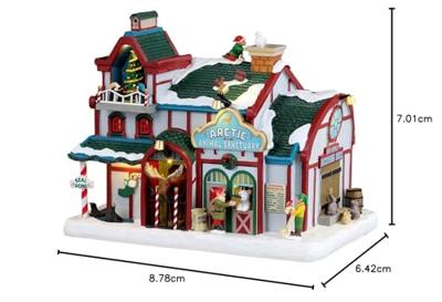 Lemax arctic animal sanctuary verlicht kersthuisje Santa&apos;s Wonderland 2023