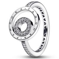 Pandora 192316C01 Ring Signature Circles zilver-zirconia zilverkleurig-wit - thumbnail