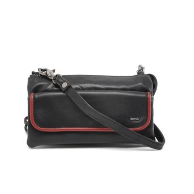 Berba Schoudertasje Soft Zwart-Rood