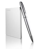 Externe harde schijf - Toshiba - Canvio Slim - 2 tot - zilver - thumbnail