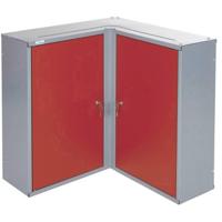 Küpper 70372 Hangkast voor gereedschap (b x h x d) 60 x 60 x 19 cm Rood, Zilver - thumbnail