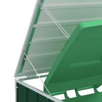 VidaXL Containerberging voor 1 container 72x81x115 cm staal groen - thumbnail