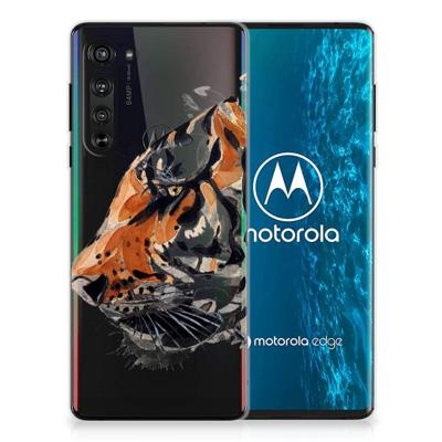 Hoesje maken Motorola Edge Watercolor Tiger