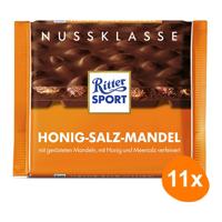 Ritter Sport - Honing zout amandel - 11x 100g - thumbnail
