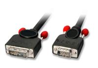 LINDY 41197 DVI-I VGA-adapterkabel 3 m zwart - thumbnail