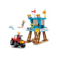 Sluban Lifeguard Tower bouwstenen set - thumbnail
