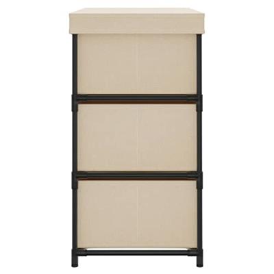 Opbergkast met 6 lades 55x29x55 cm staal crmekleurig