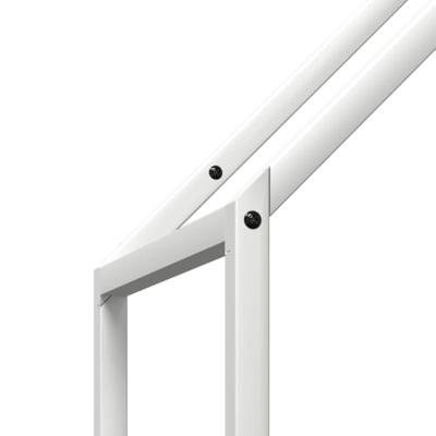 Brandhoutrek 40x25x120 cm koudgewalst staal wit