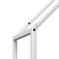 Brandhoutrek 40x25x120 cm koudgewalst staal wit - thumbnail