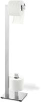 ZACK Linea toiletrolgarnituur 15x18x72,7 cm mat rvs - thumbnail
