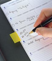 Post-it index standaard, ft 24,4 x 43,2 mm, houder met 50 tabs, geel - thumbnail