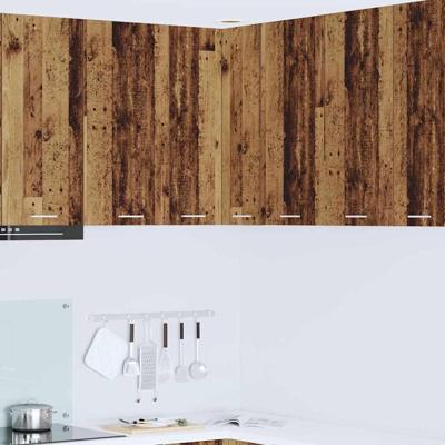 Hangkast Riga Oude Hout en Wit 57 x 57 x 80 cm Bewerkt hout Hangkast Riga Oude Hout en Wit 57 x 57 x 80 cm Bewerkt hout